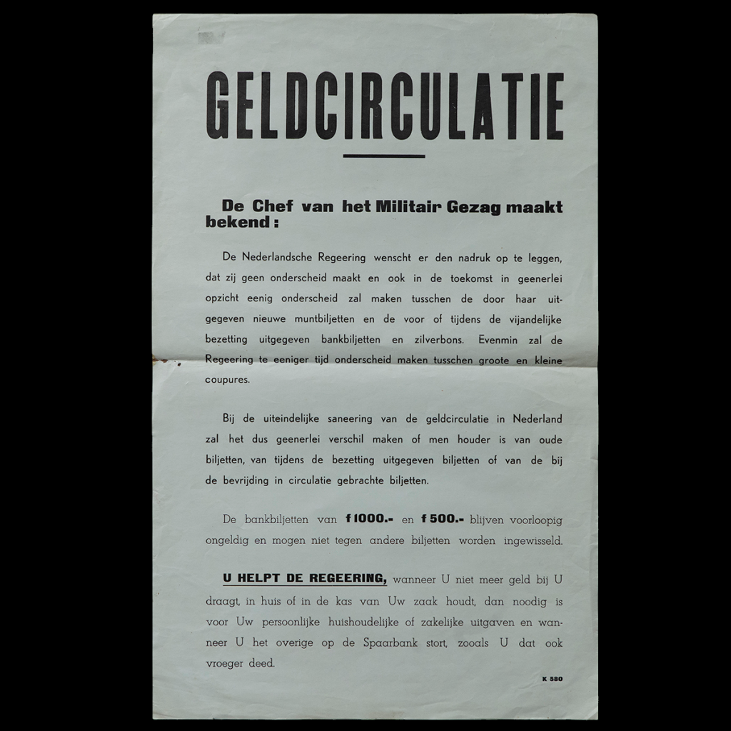 Affiche GELDCIRCULATIE